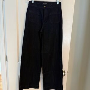 Banana Republic Black Flare & Wide Leg Jeans